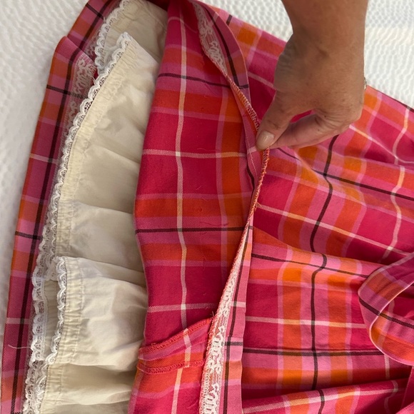 Lilly Pulitzer Pink and Orange Plaid Dress - Picture 9 of 10